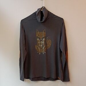 Chestnut Bay Fox Turtleneck Top